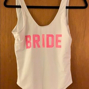 Bride bathing suit